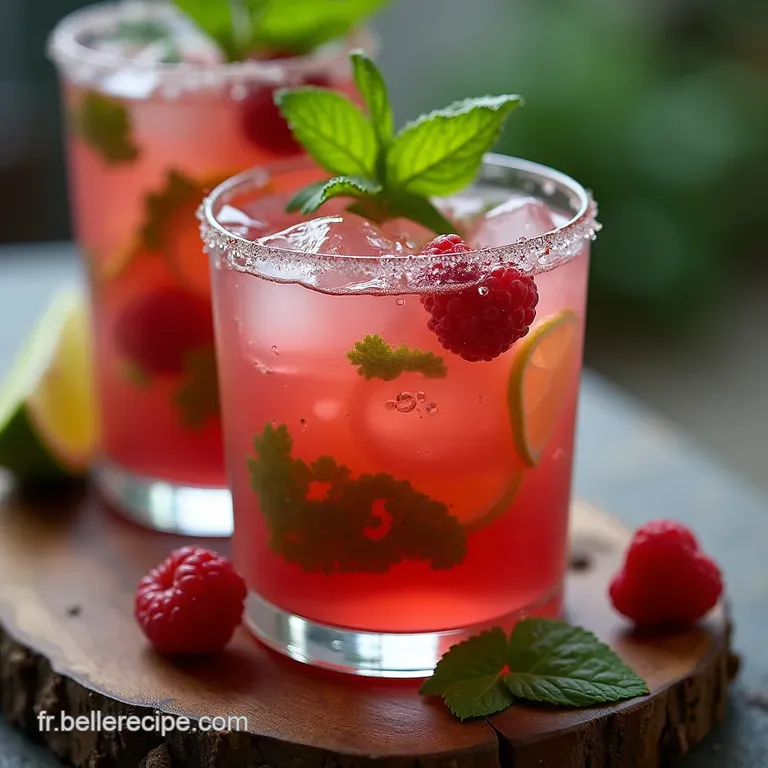 Le Rendezvous Mojito Cocktail Signature FramboiseMenthe Fra&icirc;cheur Instantan&eacute;e