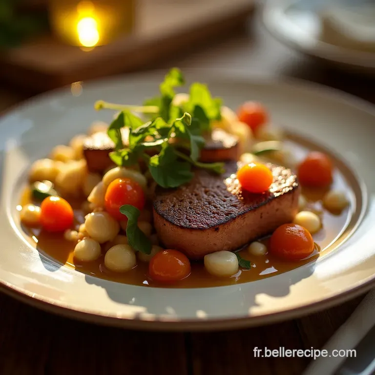 Morue R&ocirc;tie Aux Agrumes Et F&egrave;ves De Printemps Un Rayon De Soleil Dans Lassiette presentation