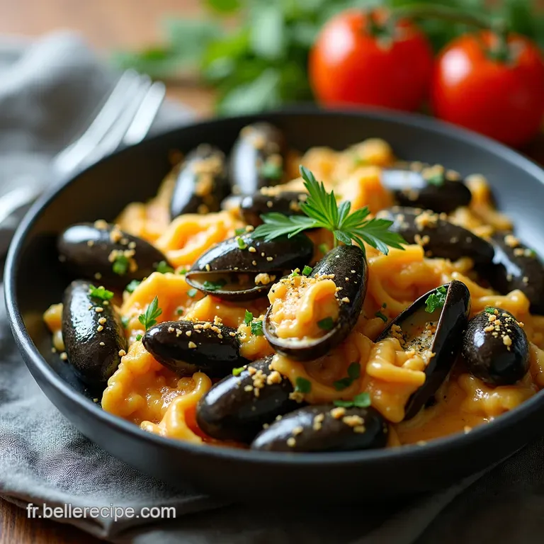 Moules Gratin&eacute;es &agrave; la Cr&egrave;me et au Parmesan