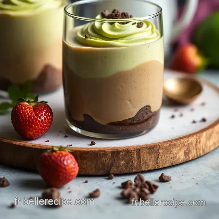 Mousse Chocolat Avocat : Recette Bas Ig presentation