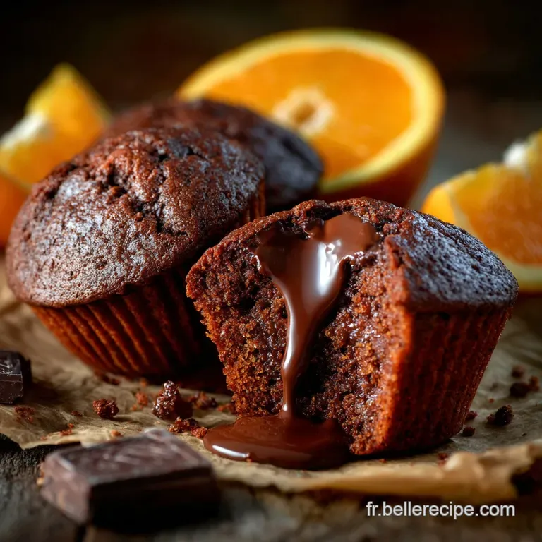 Muffin Orange Chocolat La Recette Facile Du Chef Choc Thermique presentation