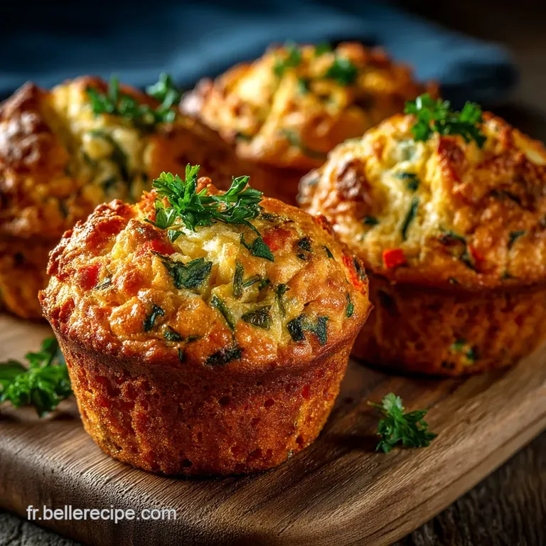 Les Muffins Bonne Mine Duo &OElig;ufs Et L&eacute;gumes De Saison L&eacute;gers Et Moelleux presentation