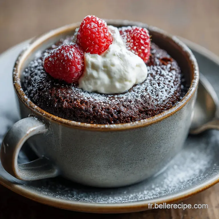 Mug Cake Express au Chocolat Noir LUrgence Gourmande en 90 Secondes