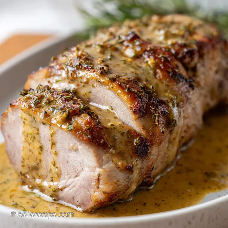 Noix de veau : R&ocirc;ti parfait &agrave; la moutarde dancienne