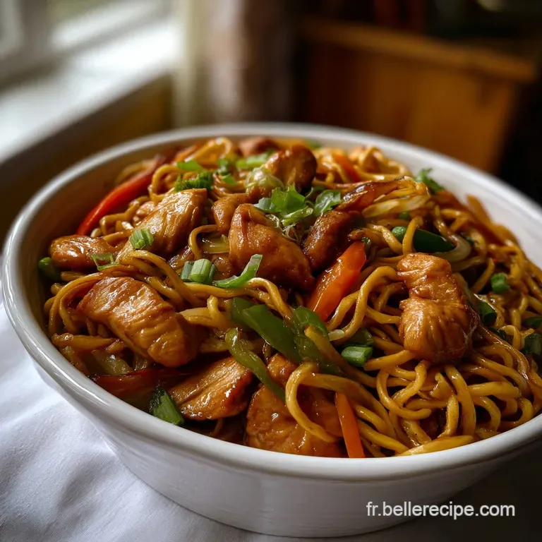 Nouilles Sautes Poulet : Le Wok Express Ultime presentation