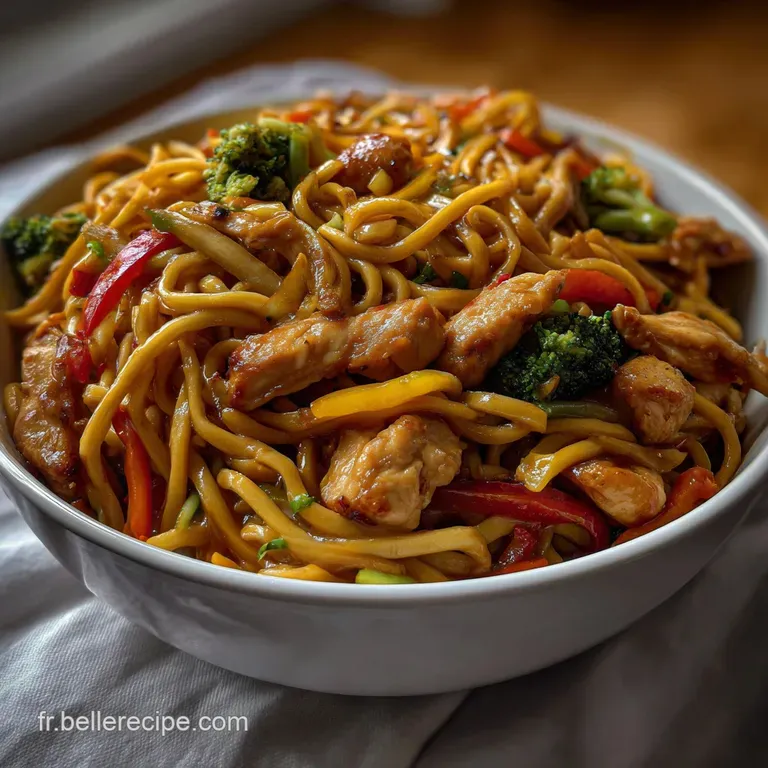 Nouilles Sautes Poulet : Le Wok Express Ultime