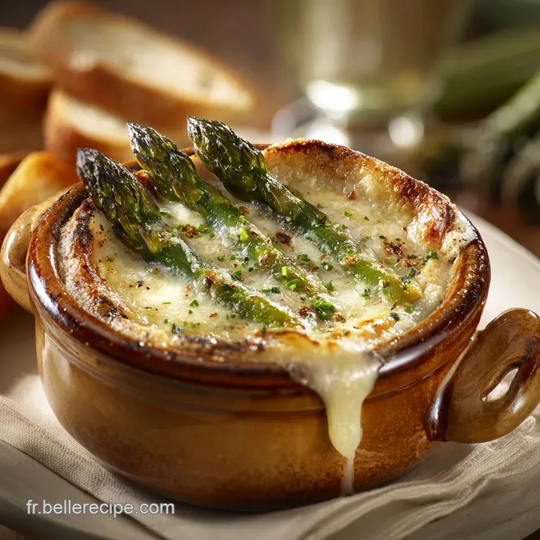 &OElig;uf Cocotte Aux Asperges Et Au Fromage La Recette Printani&egrave;re Au Comt&eacute; presentation