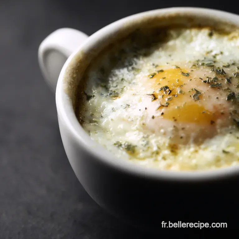 Oeufs Cocotte Gorgonzola fa&ccedil;on Robuchon
