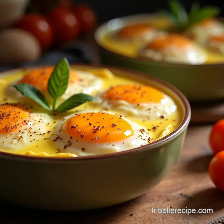 &OElig;ufs Cocotte Savoureux &Agrave; La Cr&egrave;me presentation