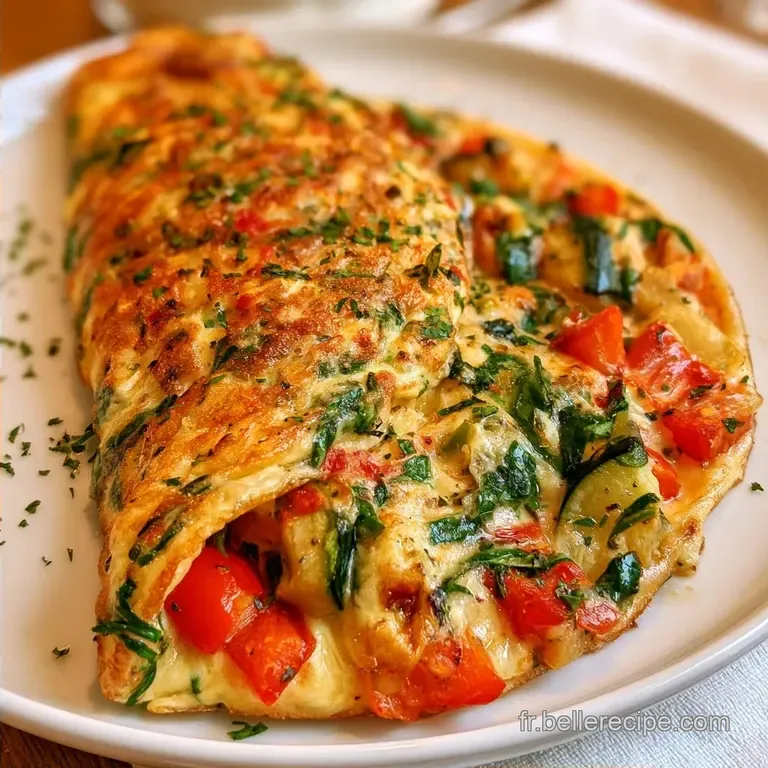 Omelette Aux L&eacute;gumes Healthy: C&oelig;ur Fondant