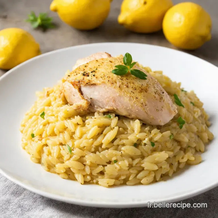 Orzo M&eacute;diterran&eacute;en au Poulet et au Citron