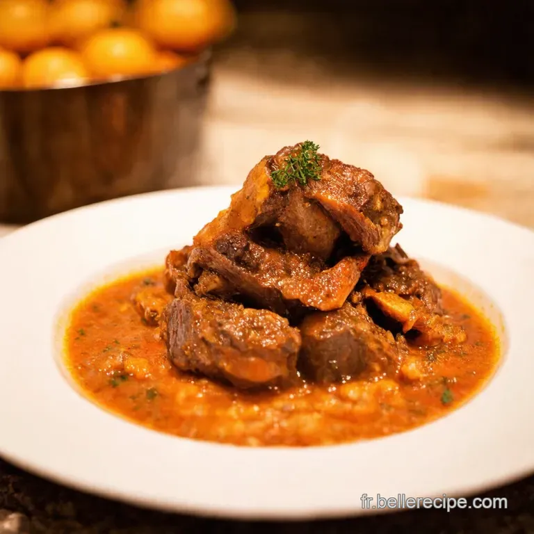 Osso Buco &Agrave; La Milanaise Un Classique Revisit&eacute; presentation