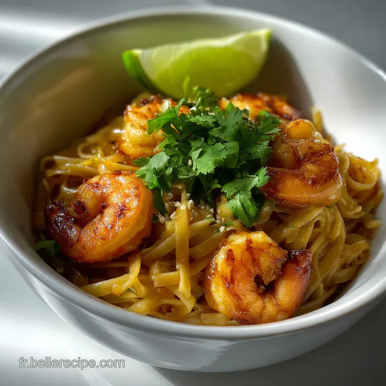 Pad Thai with Shrimp : Recette Facile Et Authentique presentation