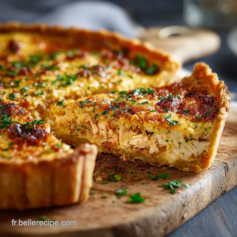 Pain Quiche Au Poulet Et Moutarde : La Tarte Sal&eacute;e Fran&ccedil;aise Gourmande presentation