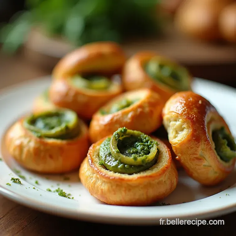 Palmiers au Pesto Express Le Croissant Sal&eacute; du Soleil