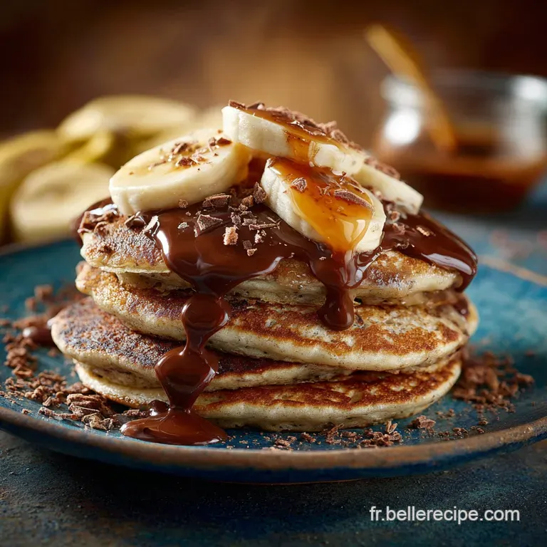 Pancake banane chocolat la recette qui reste incroyablement l&eacute;g&egrave;re