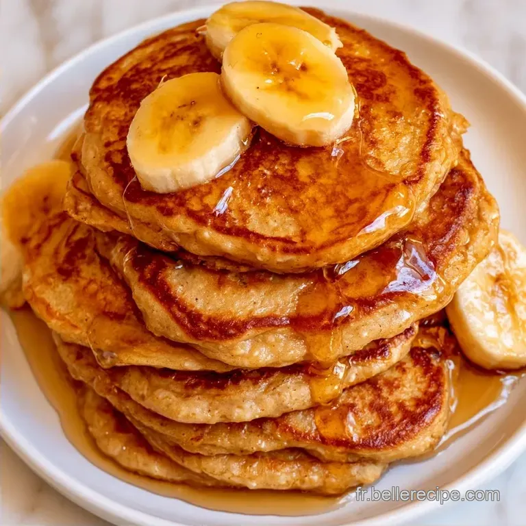 Pancake Healthy Avoine Banane: Tendre