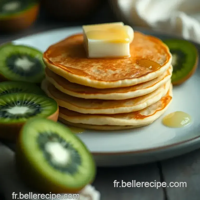 Pancakes Au Kiwi Zespri&trade; : Un Petit-D&eacute;jeuner &Eacute;nergisant presentation