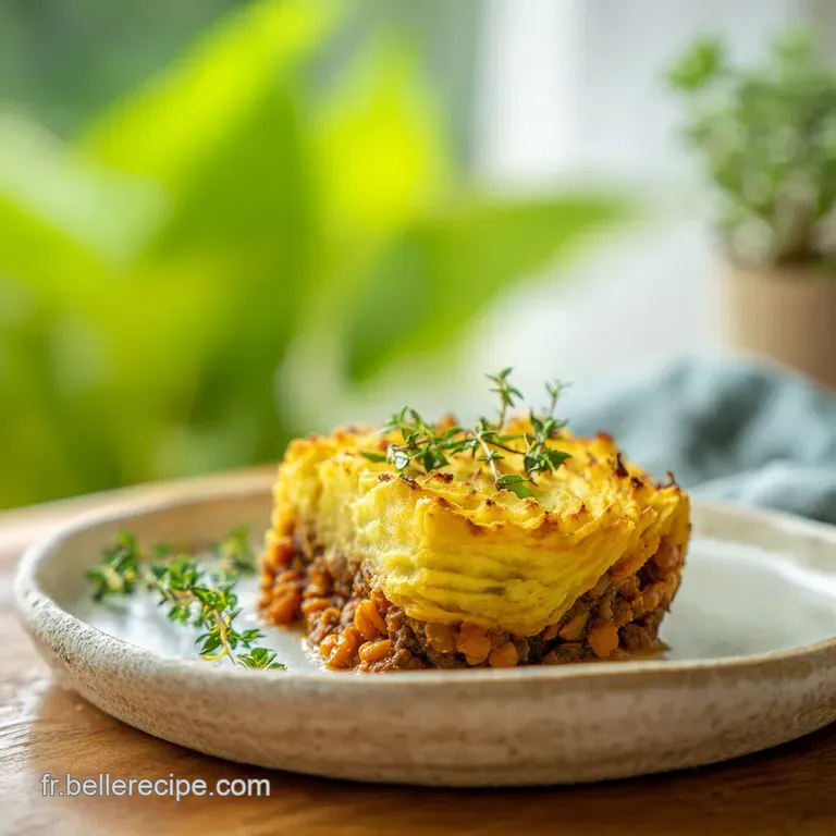 Parmentier Potimarron Lentilles: Recette V&eacute;g&eacute;tale
