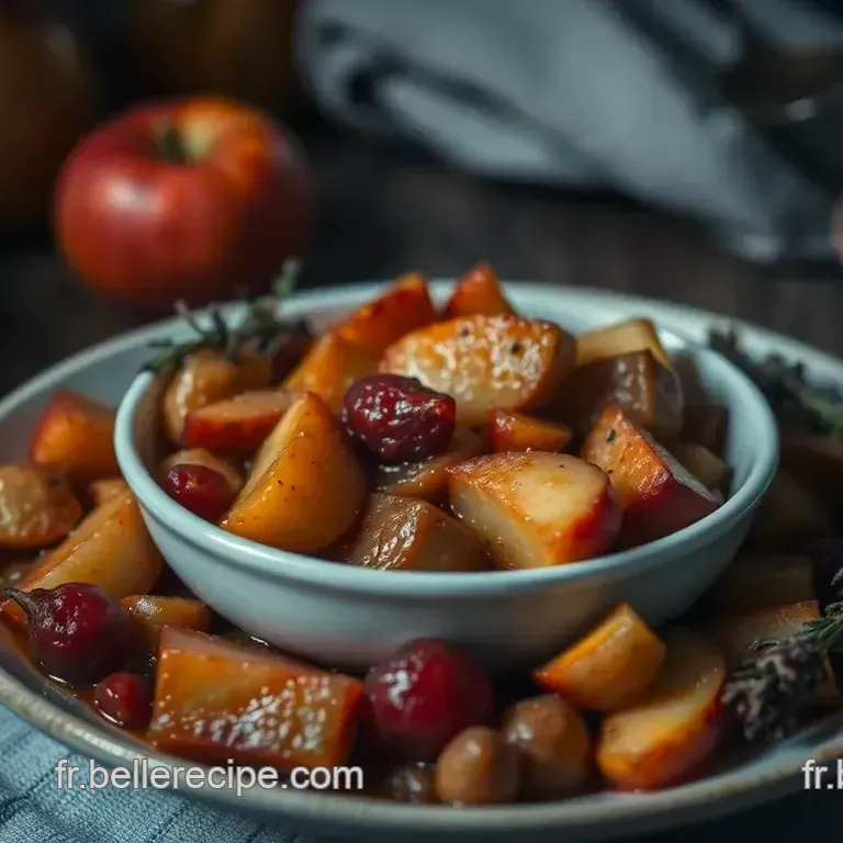 Pintade R&ocirc;tie aux &Eacute;pices et aux Fruits d Hiver