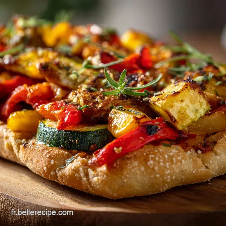 Pita aux l&eacute;gumes r&ocirc;tis Sandwich v&eacute;g&eacute;tarien facile saveurs du Sud