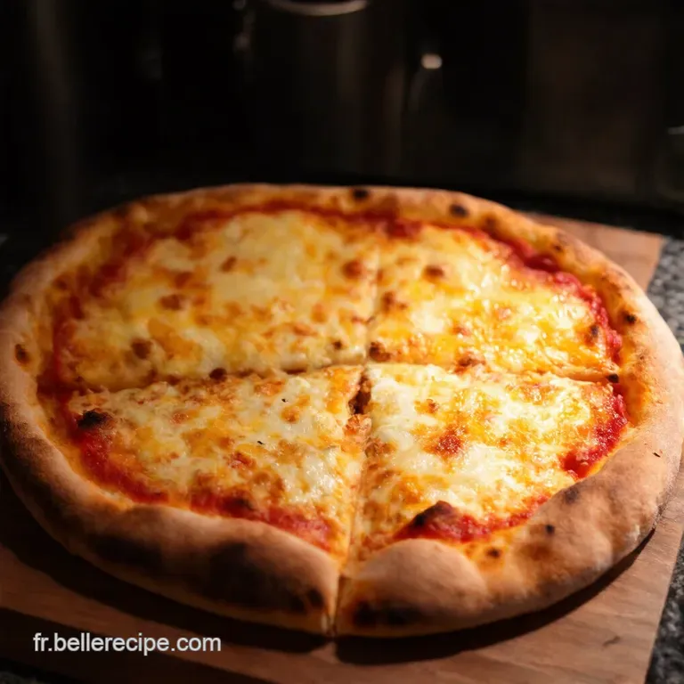 Pizza Aux Trois Fromages presentation