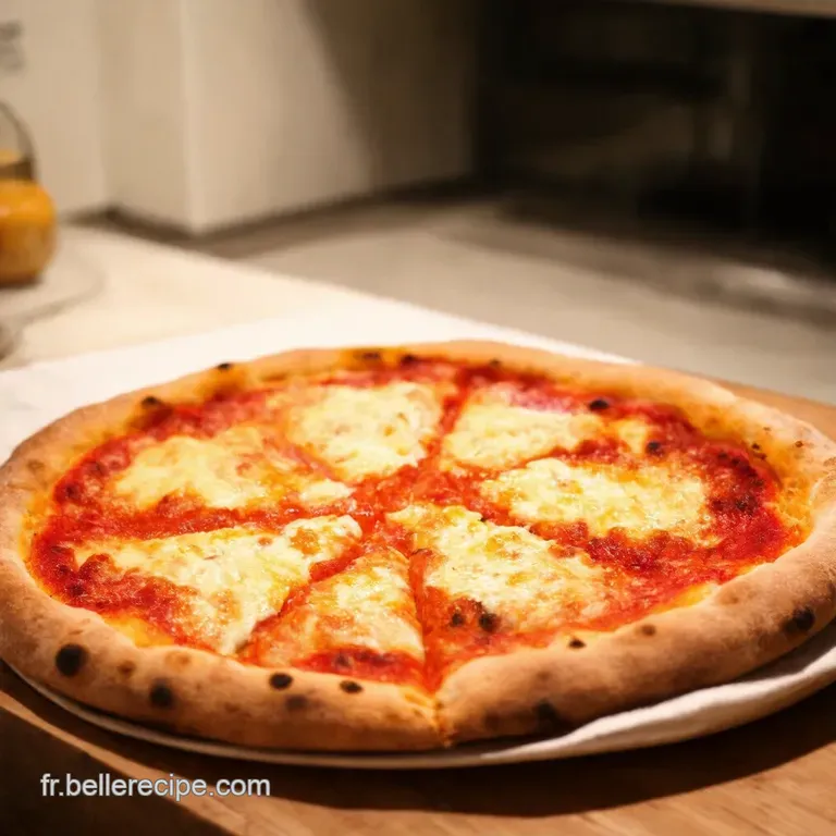 Pizza Des Trois Fromages Artisanaux a French Classic presentation