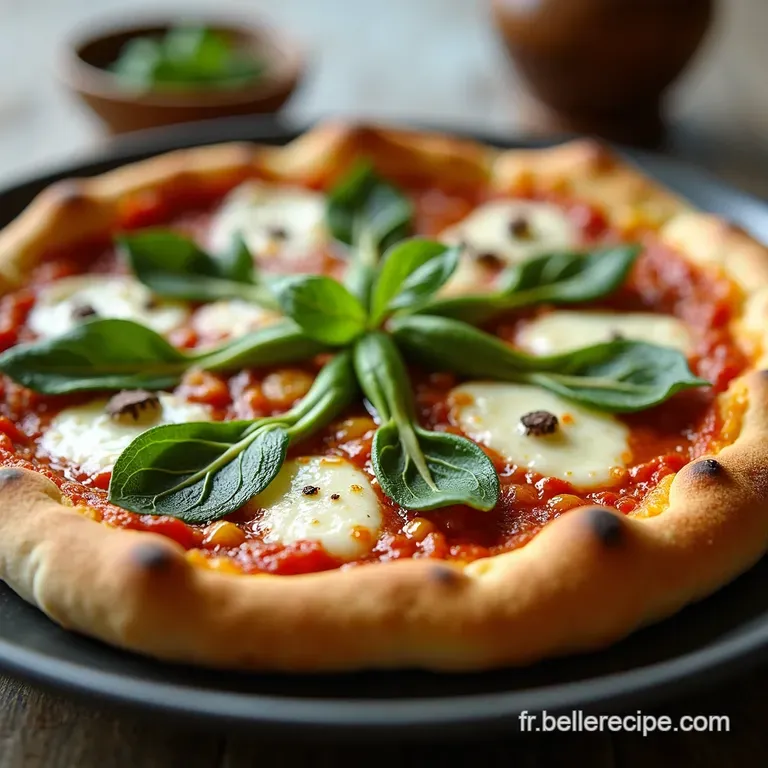 La Reine Verte Pizza Gourmande aux &Eacute;pinards Ricotta Fum&eacute;e et Pignons Torr&eacute;fi&eacute;s