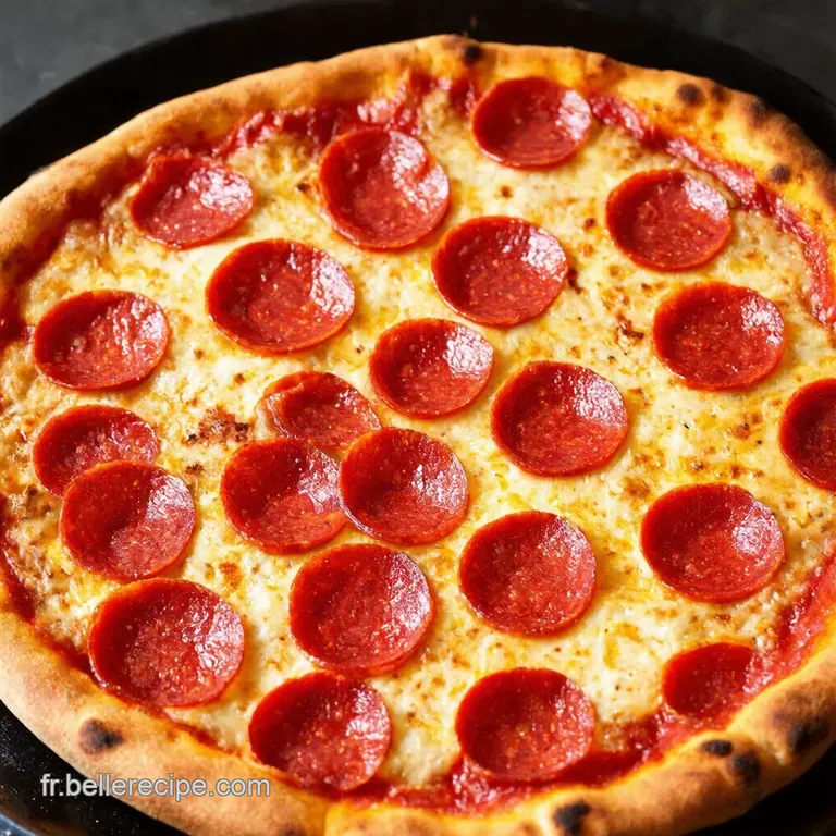 Pizza Pepperoni Fa&ccedil;on New York CroustiFondante et Facile &agrave; Faire