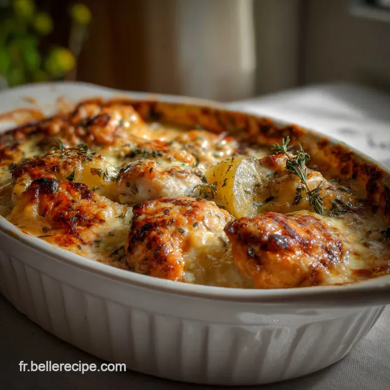 Le Plat Au Four Pomme De Terre : Cro&ucirc;te Dor&eacute;e Parfaite presentation