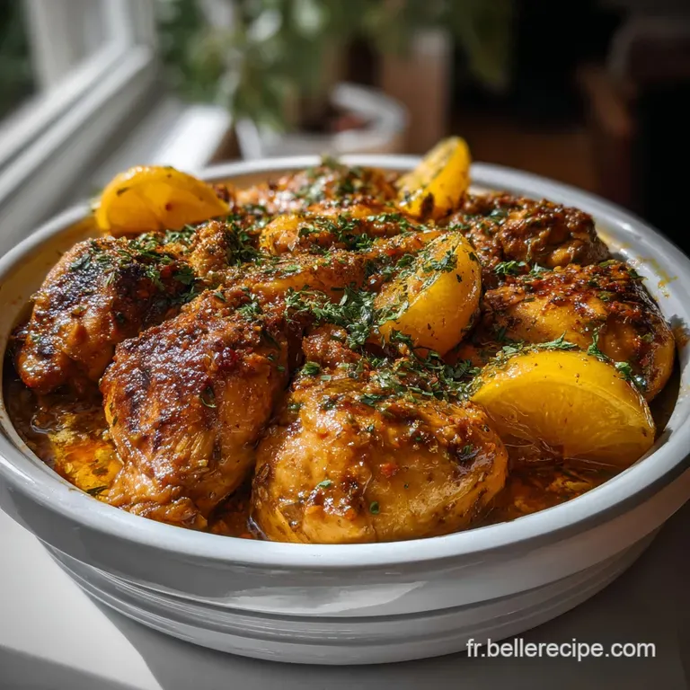Le Plat Tajine Classique : Recette Poulet Juteux