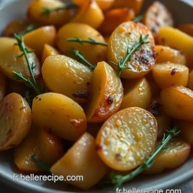 Pommes De Terre Au Four Parfum&eacute;es Aux Herbes presentation