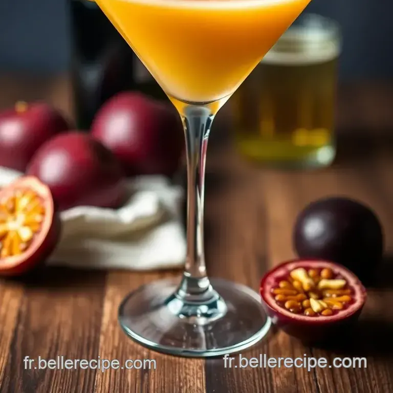 Pornstar Martini : La Cocktails Fruit&eacute; Et &Eacute;l&eacute;gant presentation