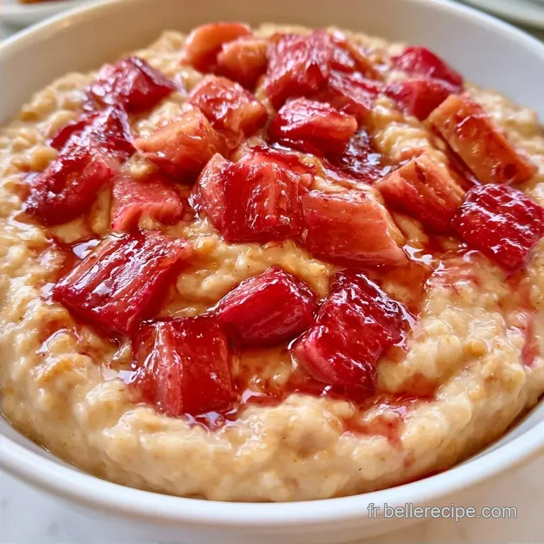 Porridge &Agrave; La Rhubarbe Caram&eacute;lis&eacute;