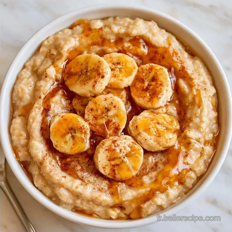 Porridge Avoine Banane au Lait V&eacute;g&eacute;tal