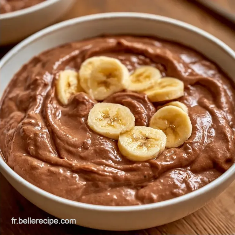 Porridge Chocolat Banane au Cacao Pur