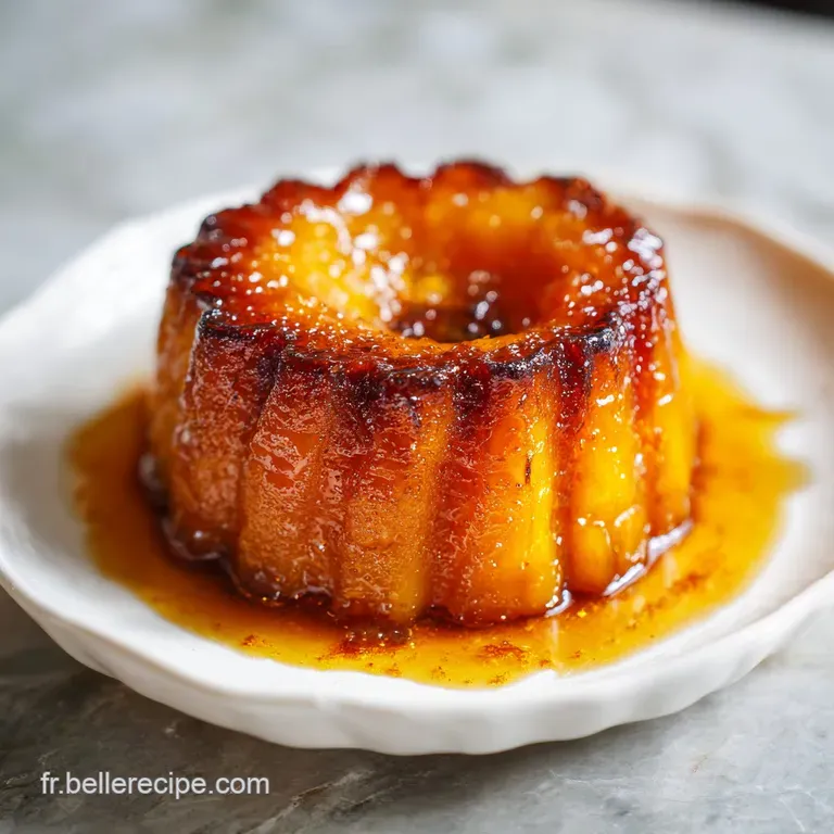 A wedge of tender, roasted pumpkin with a glistening surface, presented on a plate. Garnished with fresh herbs and a drizz...