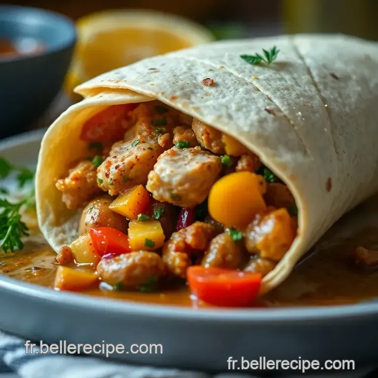 Poulet &Agrave; La Proven&ccedil;ale Wraps presentation