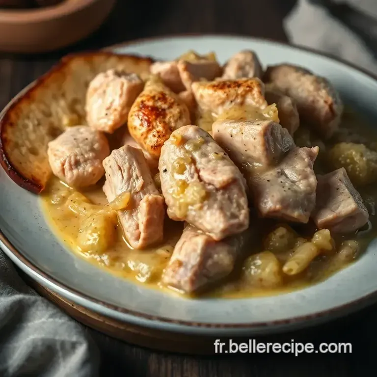 Poulet Au Beurre De Cacahu&egrave;te: Un Plat Savoureux Et R&eacute;confortant presentation