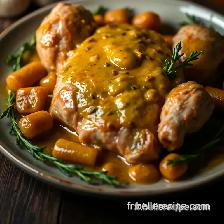Poulet Au Moutarde : Un Classique De La Gastronomie Fran&ccedil;aise presentation