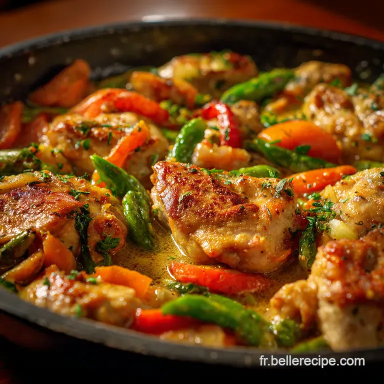 Poulet Basquaise Gourmand - Un Festin Pour Huit Amis presentation