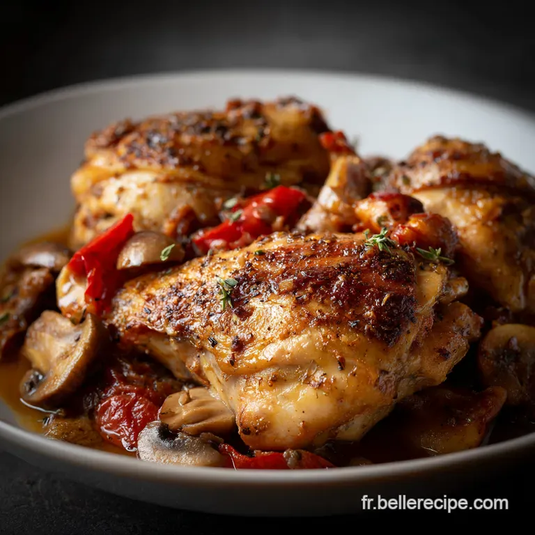 Poulet Basquaise Gourmand - Un Festin pour Huit Amis