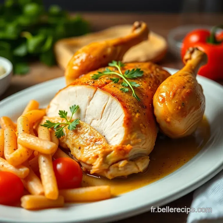 Poulet Basquaise Revisit&eacute;e: Un D&eacute;lice Ensoleill&eacute; presentation