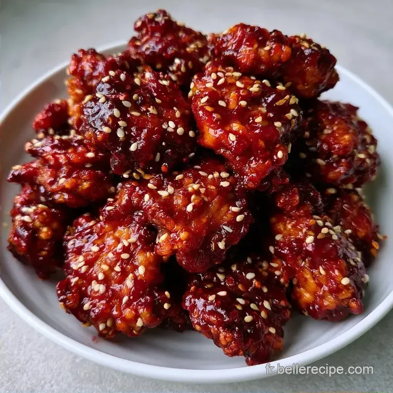 Poulet Frit Sauce Gochujang &agrave; l Amidon de Ma&iuml;s