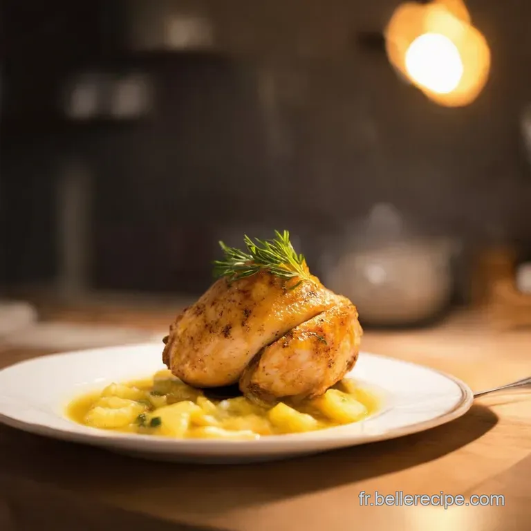 Poulet R&ocirc;ti Au Citron Et Herbes De Provence presentation