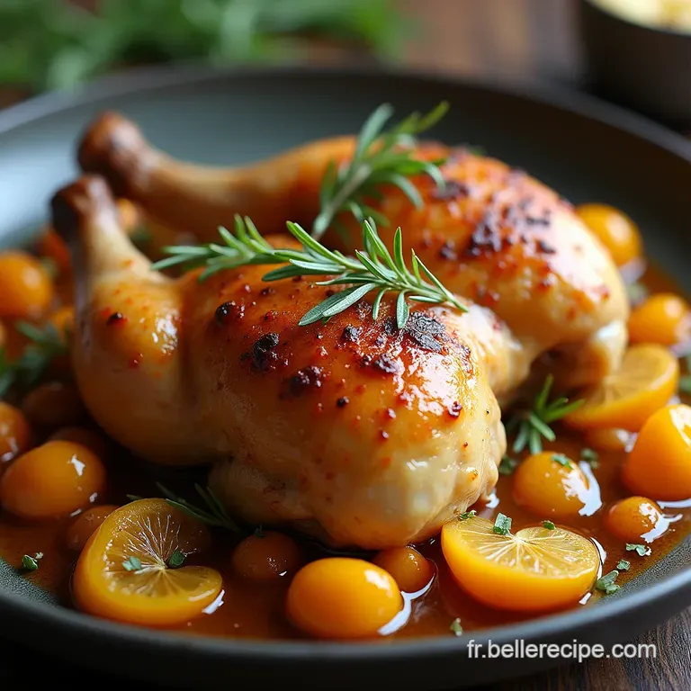 Le Poulet R&ocirc;ti en Cocotte aux Herbes de Provence et Citron Confit