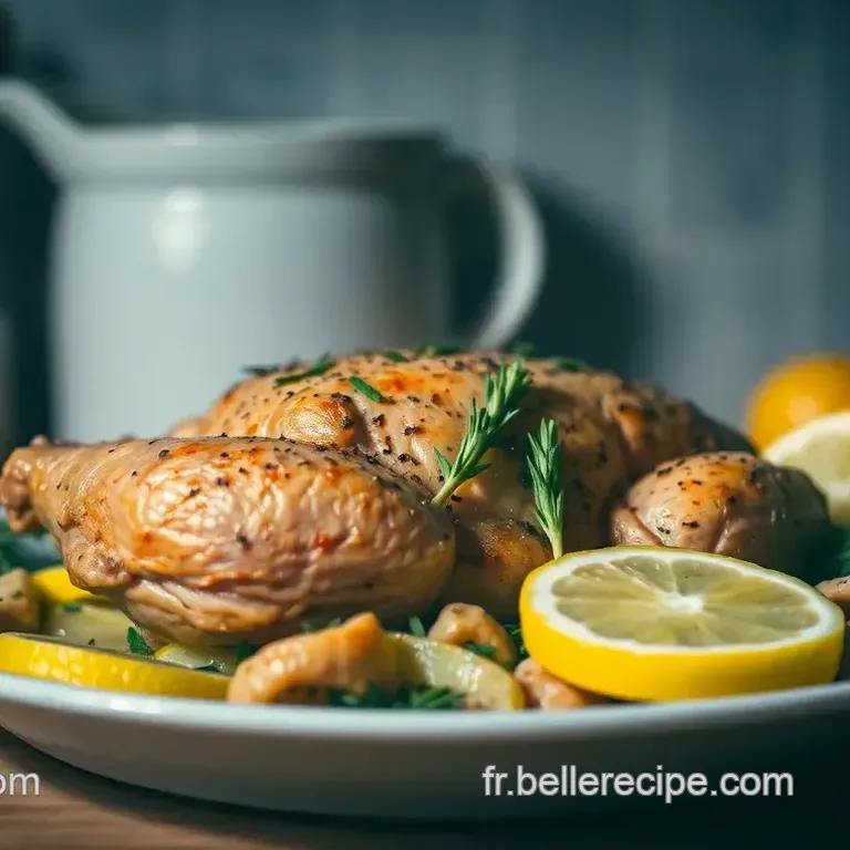 Poulet R&ocirc;ti Rapide au Citron et Herbes