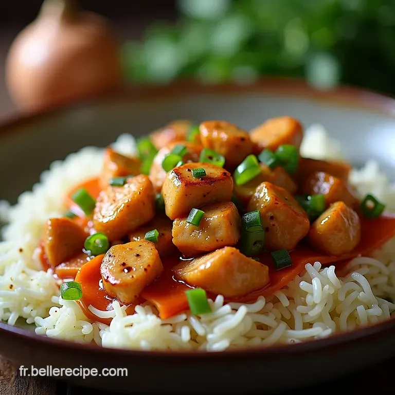 Poulet Saut&eacute; aux L&eacute;gumes Croquants au Wok