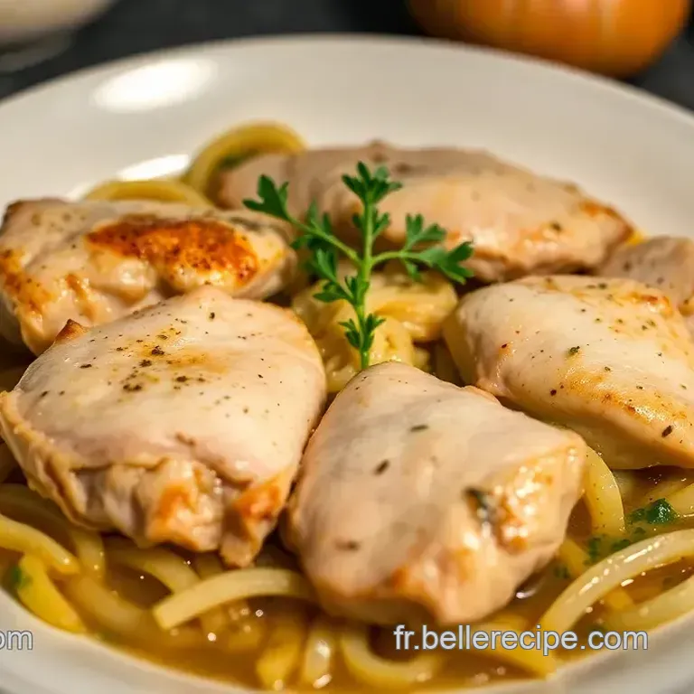 Poulet Vall&eacute;e d Auge revisit&eacute; (Weight Watchers)