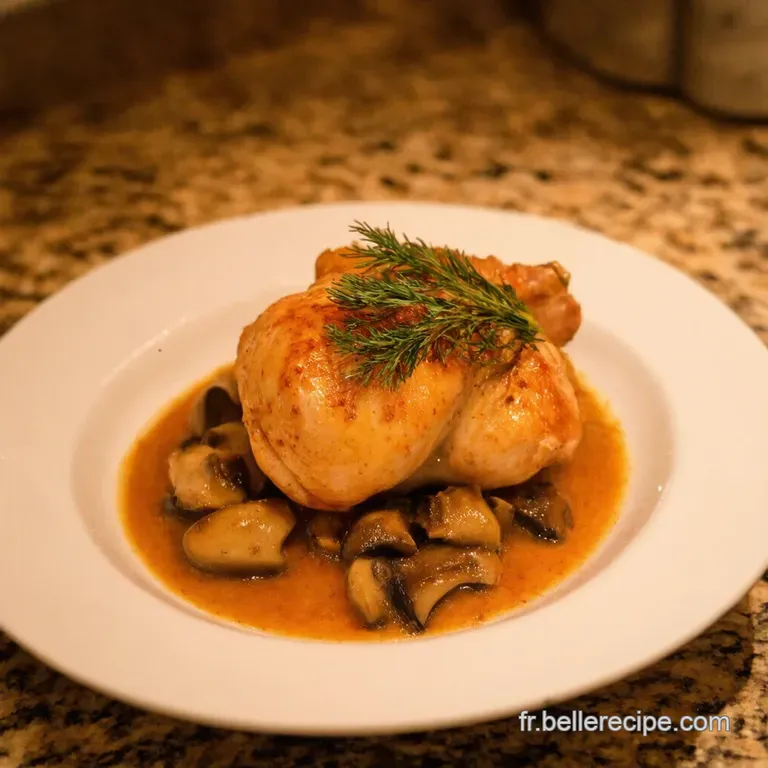 Poulet Vall&eacute;e Dauge Au Porto presentation